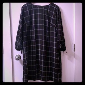 Plaid sheath dress